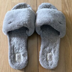 UGG Soft Gray Slide Slippers